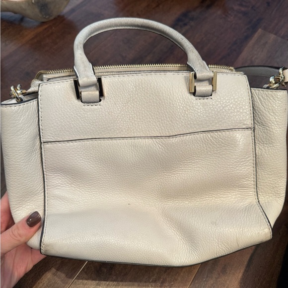 Michael Kors Cream Satchel with Gold Accents - Picture 3 of 5